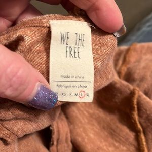 Free people distressed t shirt